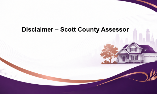 Disclaimer – Scott County Assessor